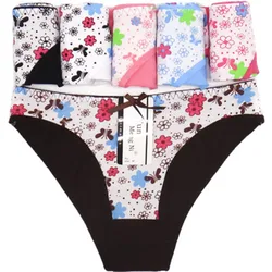 Young Girl Underwear Cotton Kids Panties Calcinhas Floral Teen Thong Child'Thongs Children Underwear Wholesale