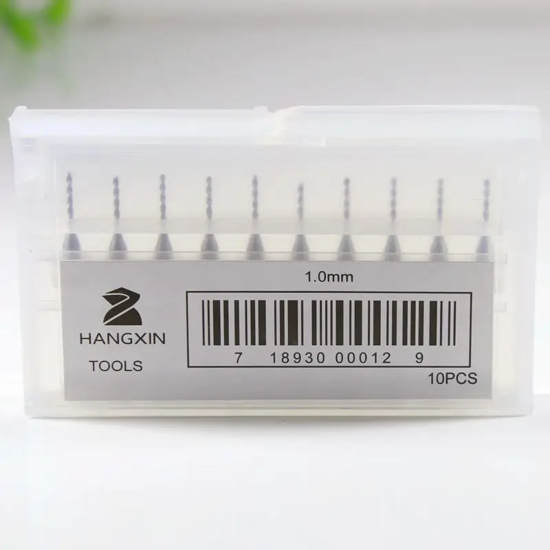 1.0mm / 1.05mm 10pcs Dremel tungsten carbide PCB drill bit printed circuit board micro CNC router wood tool