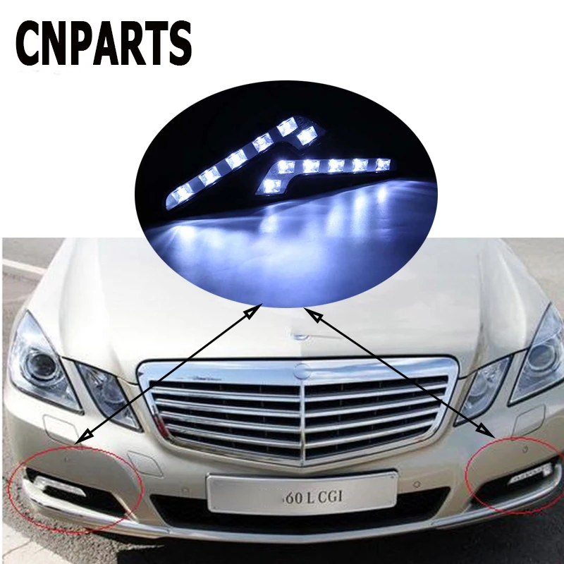 CNPARTS 2pcs Car DRL LED Daytime Running Lights Fog Lamp For Citroen C5 C4 C3 Mini Cooper Opel Astra H G J Vectra C Saab 9-3 93