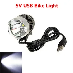 5V USB Light LED Headlamp T6 1000lm LED Bike Bicycle Light 3 Modes Cycling Light