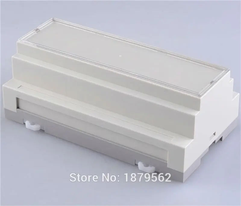 [Two Style] 158*87*60mm Din rail plastic equipment enclosure electrical plastic box DIY small PLC waterproof project box