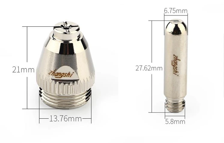 Zhang's AG60 electrode nozzle hafnium wire air plasma cutting machine accessories SG55 cutting nozzle cutting nozzle