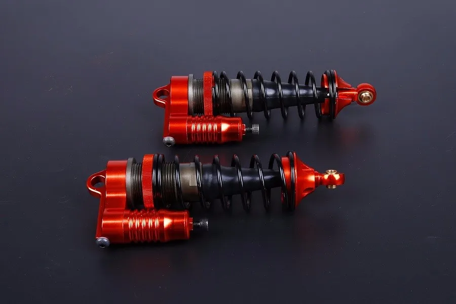 CNC Alloy Rear shocks absorbers set with buffer caps For Losi 5ive T Rovan LT King Motot X2