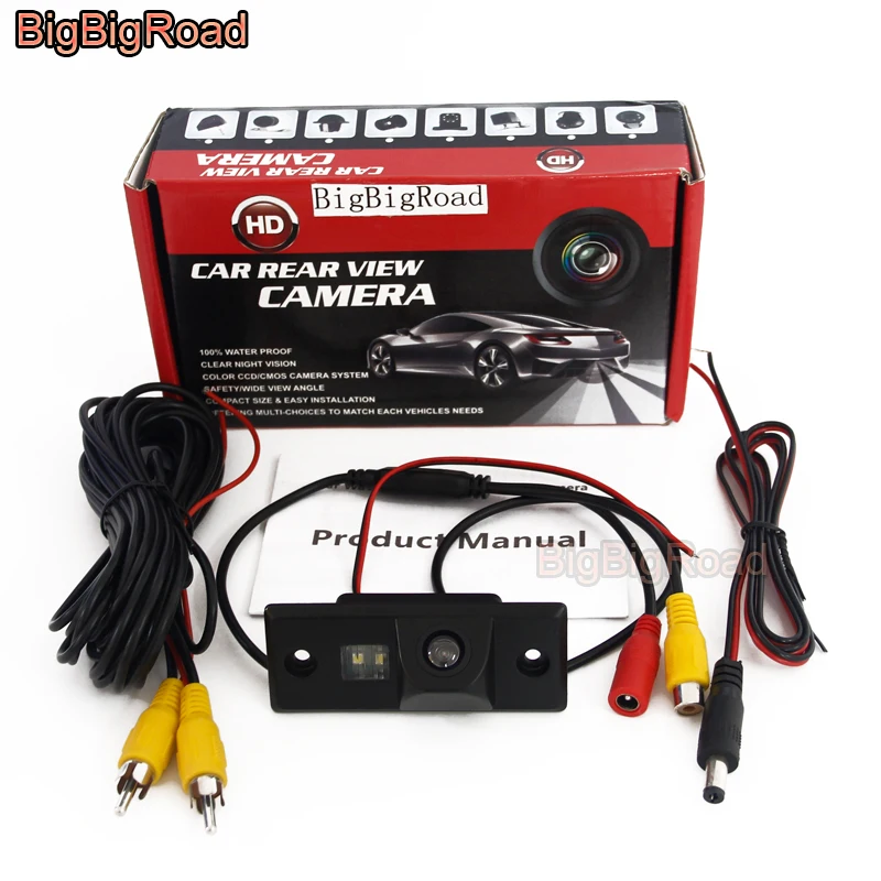 BigBigRoad Car Rear View Backup Parking Camera For Skoda Fabia Yeti For Porsche Cayenne / For Volkswagen Tiguan Santana Golf V