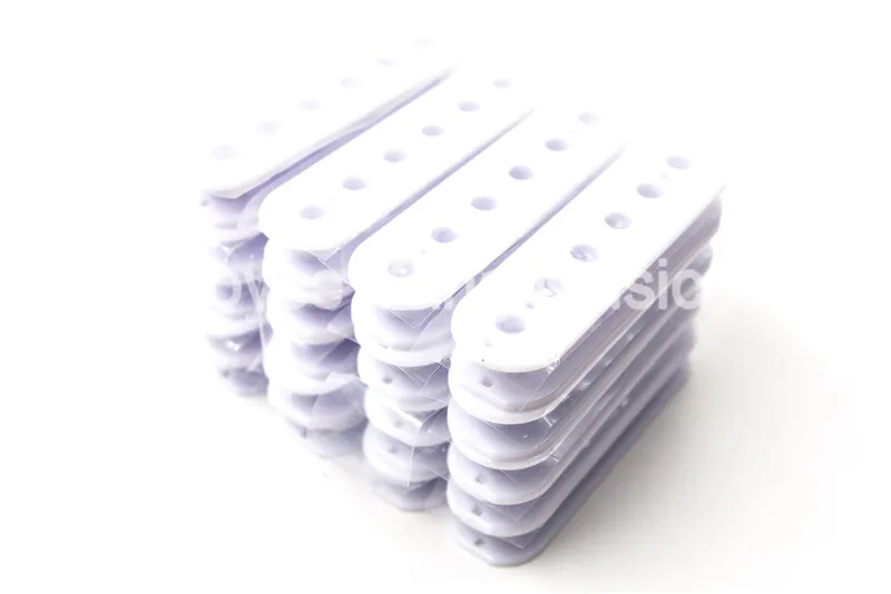 Niko 8pcs White Electric Guitar Double Coil Pickup Humbucker Slug Bobbin Covers