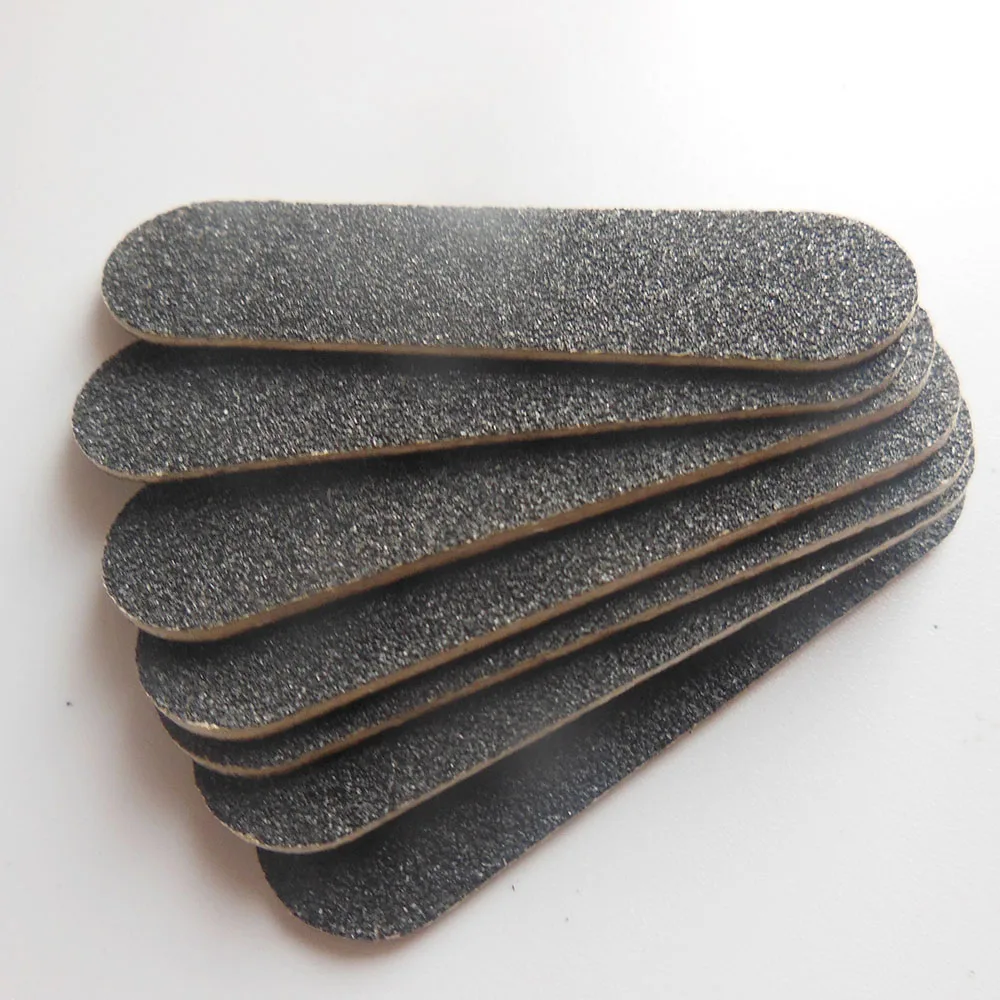 50 pcs black mini wood nail file baby nail file wooden emery board nail care tool