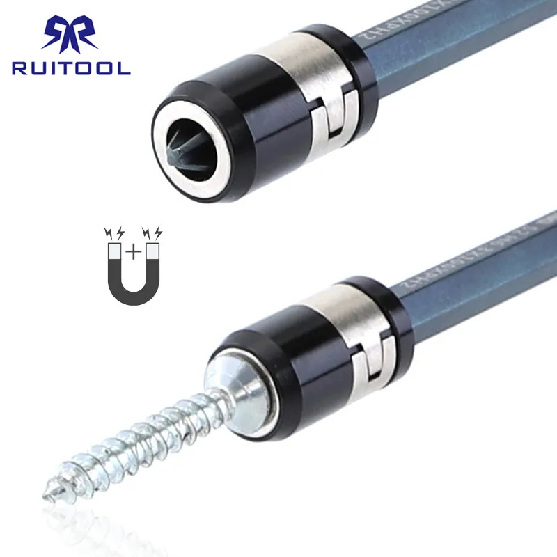 Cacciavite Anello Magnetico Forte Magnetizzatore 1/4 "6.35 millimetri Cacciavite Elettrico Bit Accessori Vite Pick Up Tools