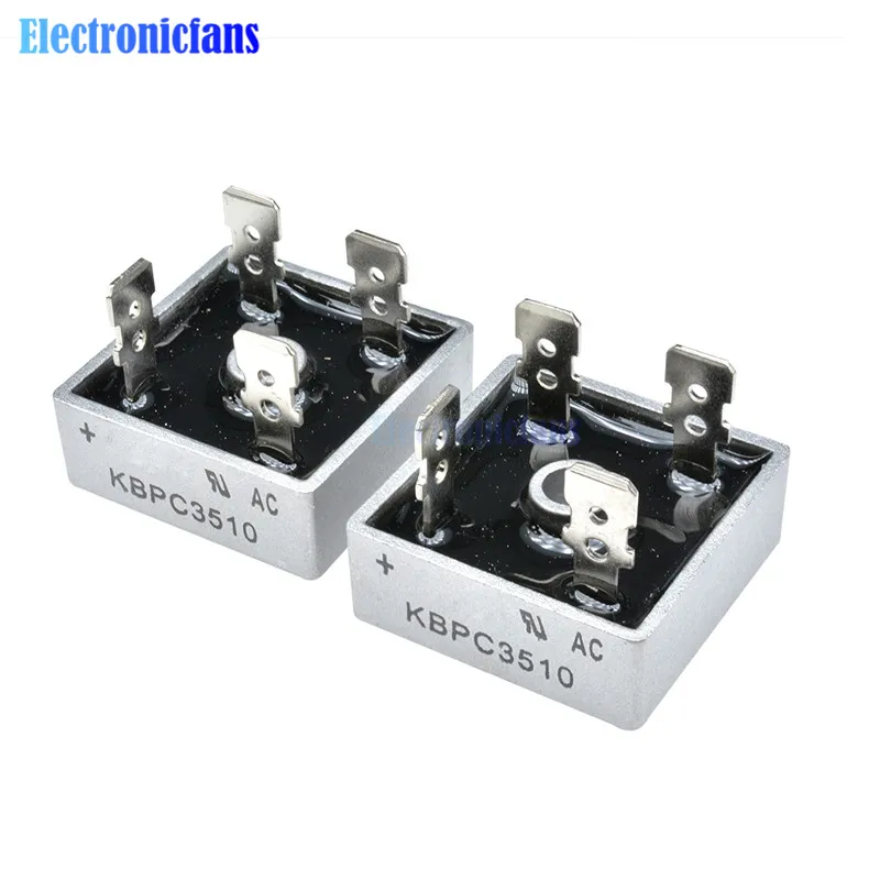 5PCS KBPC3510 35A 1000V Diode Bridge Rectifier KBPC3510 Single Phase Bridge Rectifier New Arrival