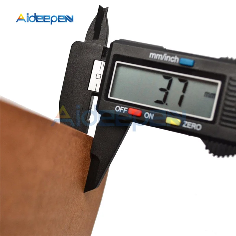 Measuring Tool Carbon Fiber Digital Vernier Caliper 6 inch LCD Display 150mm Measuring Instrument Calipers LR44/SR44/AG13 1.5V