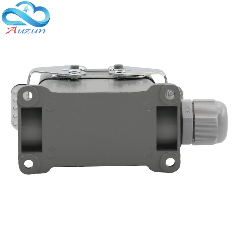 HDC-HE-010-3/4 Rectangular Heavy Duty Connector 10 Pins Industrial Aviation Waterproof Plug Socket 500V 16A