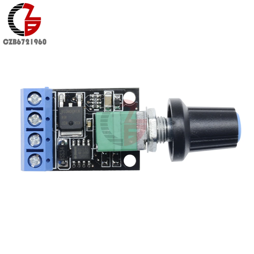 5-16V Voltage Regulator 10-14KHz 10A DC Motor Speed Controller Regulator 5V 12V PWM Adjustable Fan Motor Speed Voltage Control