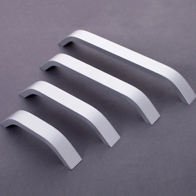 Large Handle Cabinet Door Handle and Knob Bedroom Closet Dressing Table Kitchen Drawer Handle Modern Style Aluminum Long Handle