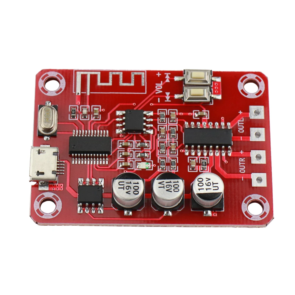 บอร์ดถอดรหัส5.0บลูทูธเครื่องขยายเสียง PAM8403ช่องสัญญาณคู่2*5W ตัวรับสัญญาณเสียงแบบ lossless