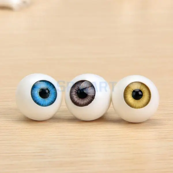 8 Pcs Round Acrylic Doll Eyes Eyeballs 16mm