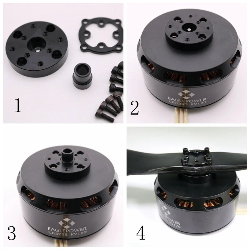 1pcs Eaglepower EA95 8318 KV120 100KV Brushless CW/ CCW Motor HLY Upgraded version Q9XL Motor for Agricultural drone dedicated