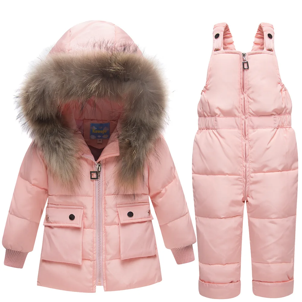 -30 Degree Children\'s Winter Jackets Duck Down Coat Children Clothing Girls Boys Warm Winter Down Thickening Outerwear