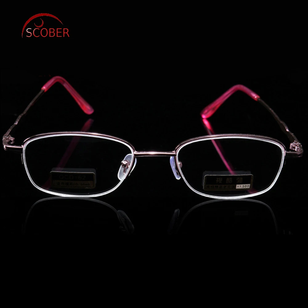 Reading Glasses Women =scober= Design Semi-rimless Coated  Lenses Fashion Women Reading Glasses +0.5 +0.75 +1 To +4 With Case