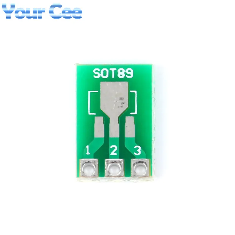 50pcs/10pcs SOT89 To DIP SOT223 To DIP IC Adapter PCB Board Converter Plate Double Sides 1.5mm 2.3mm to 2.54mm Pitch Pinboard