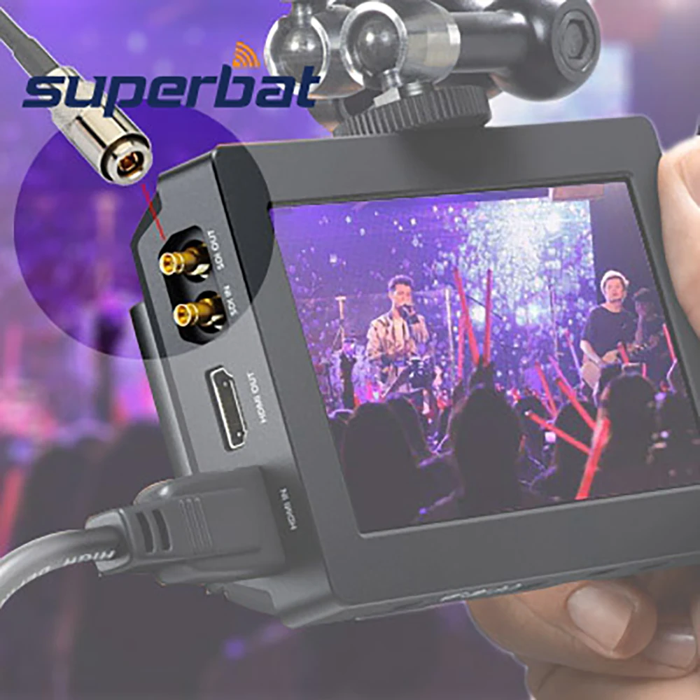 Кабель Superbat HD SDI HD-SDI Камера RG179 Кабель 60 см для Blackmagic BMCC/BMPCC Video Assist Transmissions 4K