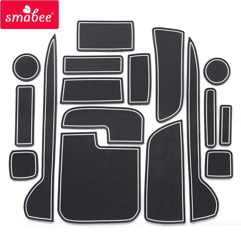 smabee Anti-Slip Gate Slot Pad For HONDA JP N-WGN JH1 JH2 2013 - 2016 Door Groove Mat Anti Slip Mats Rubber Coaster Car Sticker