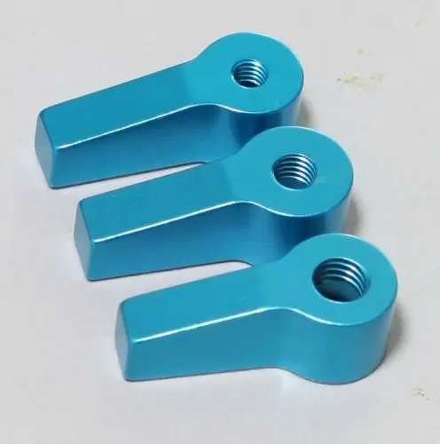 M4 M5 M6 Knob Thumb Screw head L Shape Screw head blue color (pack of Three)