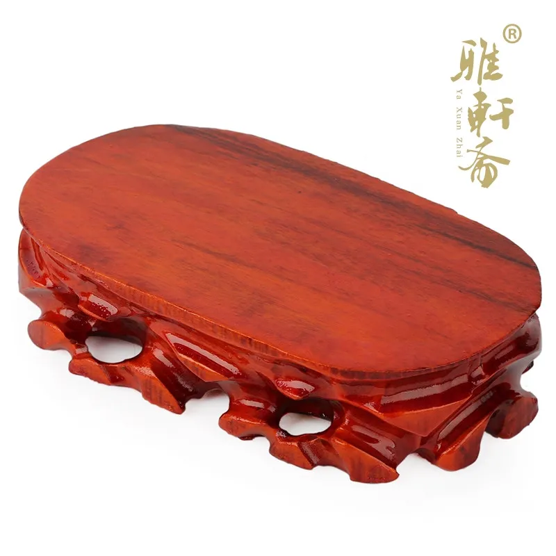 Zhai stone Jade Vase Decoration Gallery special offer ornamental stone wood wooden stone base can be used for dredging