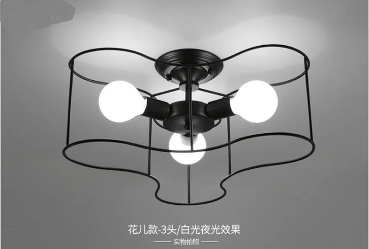 

Ceiling light creative children's room personality study Nordic Korean bedroom warm room partial room art ceiling zcl