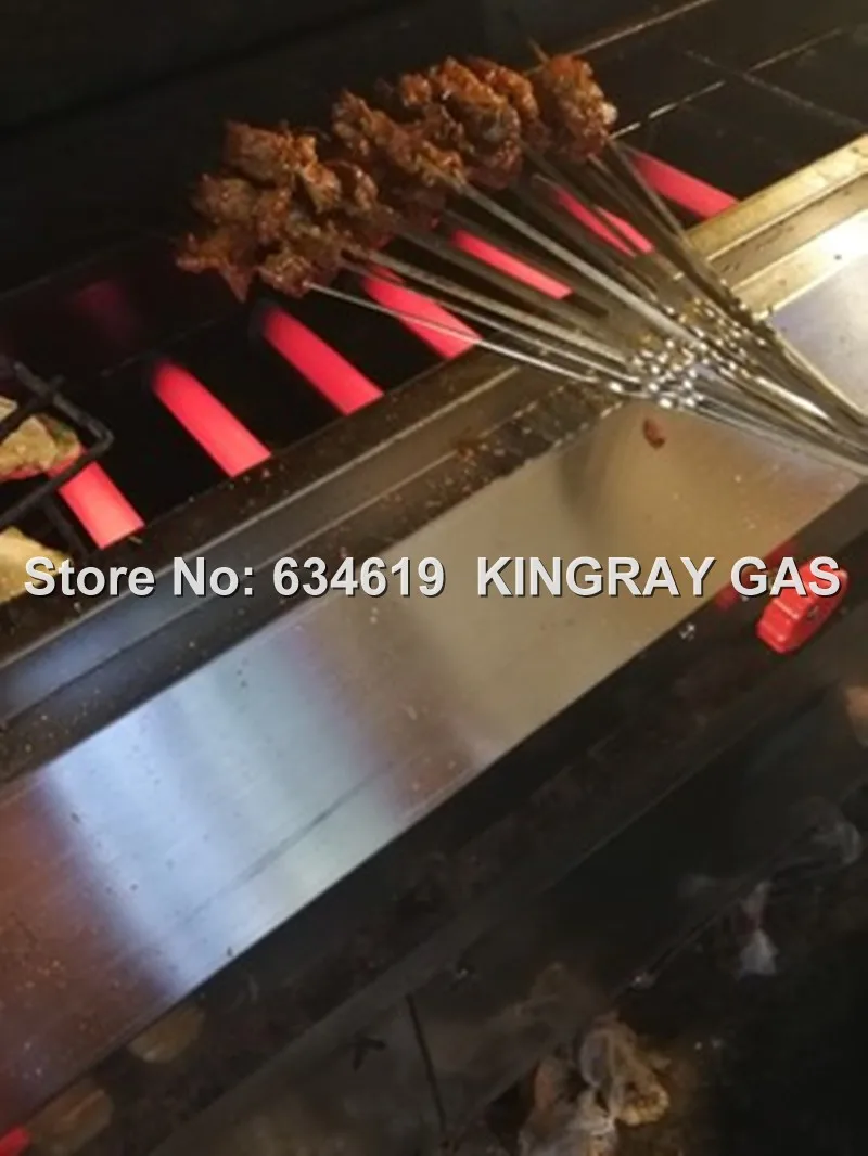 150cm Infrared Straight Tube Heating Gas Bbq Grill Liquefied Gas Smokeless Barbecue Equipment Infrard Pipe Roasting Machine