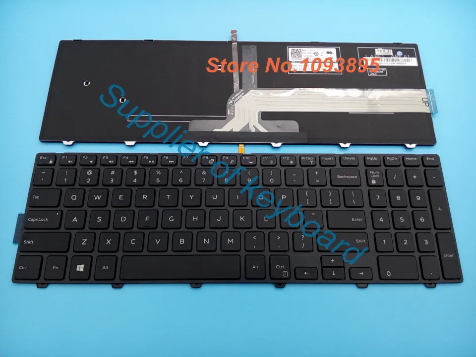 

New For Dell PK1313G1B00 NSK-LR0BC 01 1D Laptop English Keyboard Backlit