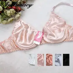 100% real Silk Bra Double silk Has No Sponge Thin B Cup,Comfortable,healthy, breathable, sleep bra