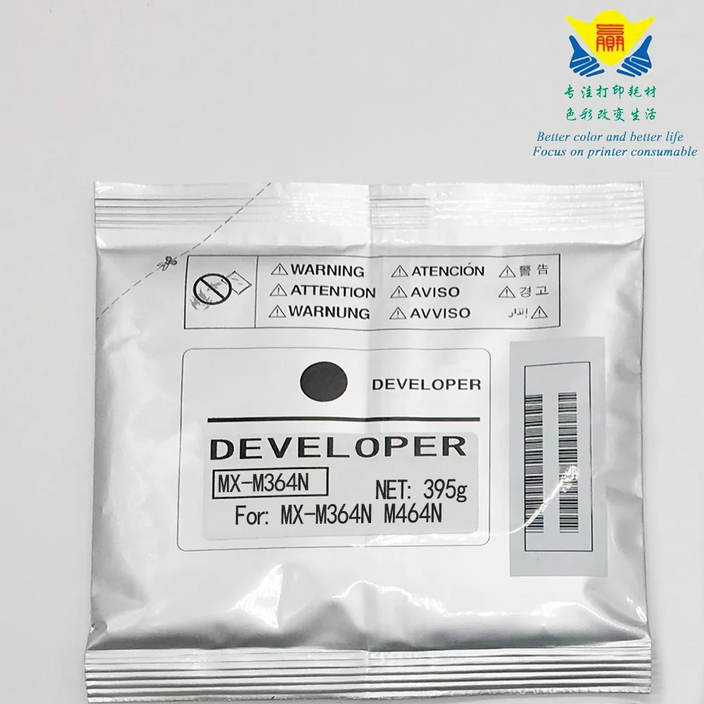 JIANYINGCHEN Compatible black Developer powder for sharps MX-M364N M464N M564N M365N M465N M565N  laser printer 395g per bag