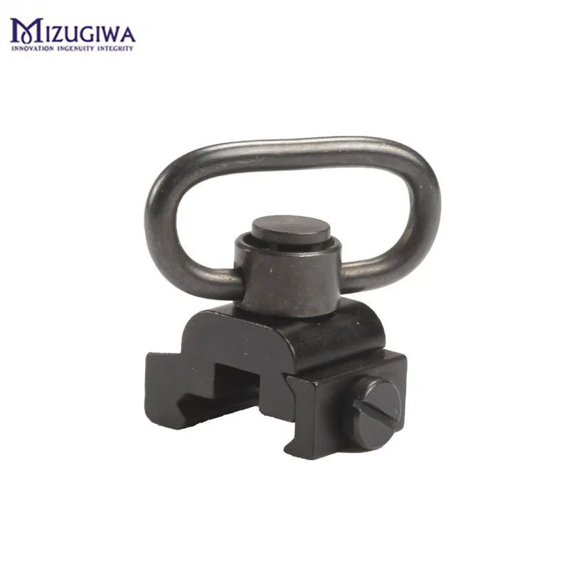 

Tactical Quick Release Detach QD Sling Swivel Attachment 20mm Picatinny Rail Mount