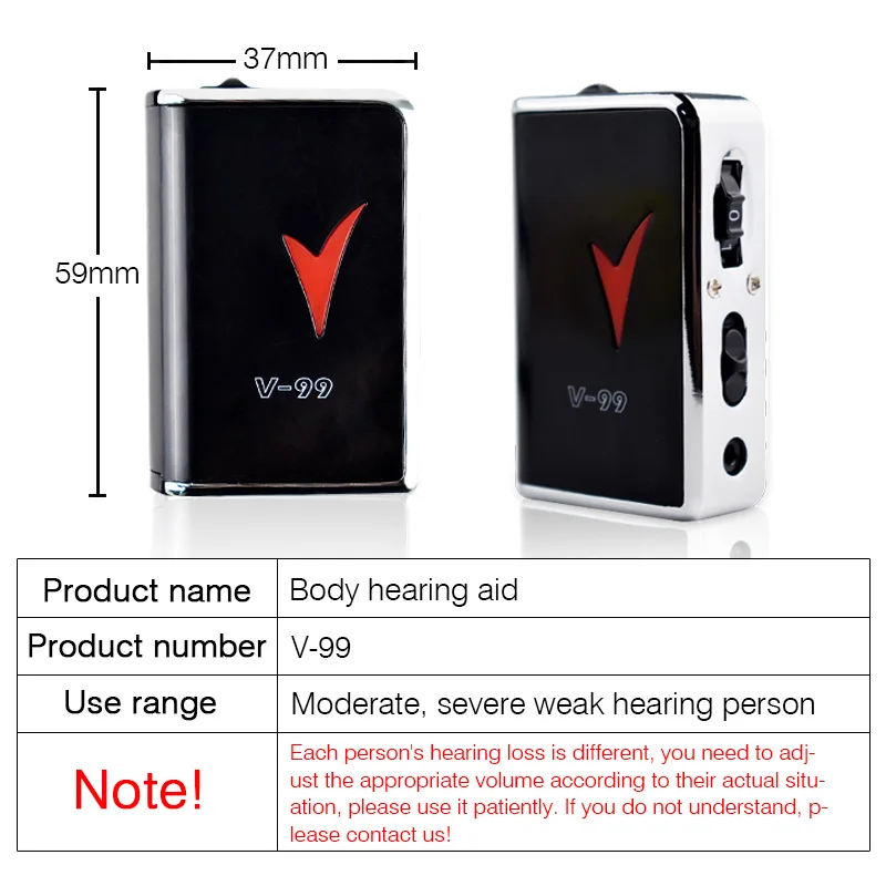 Pocket Digital Hearing Aid Adjustable Best Sound Amplifier/Receiver Elderly Deaf Hearing Aids Ear Care Adjustable Voice Volume