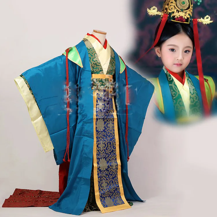 Fengling Childhood Mi Yue 2015 Newest TV Play Legend of Mi Yue - Ancient Qin Empress Xuan Gorgeous Stage Costume for little girl