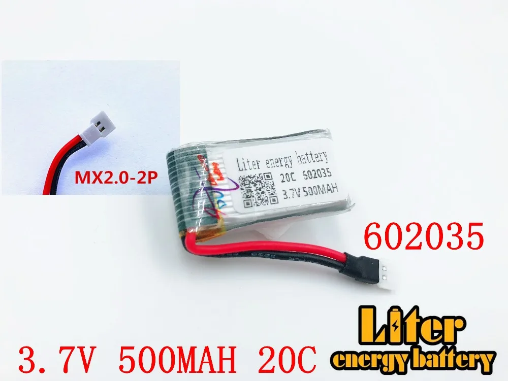 602035 3.7V 500mAh Lipo battery For Hubsan h107d MJXRC F47 Difeida DFD F180 FY310B m62R 3.7 V 500 mah Lipo Battery + USB charger