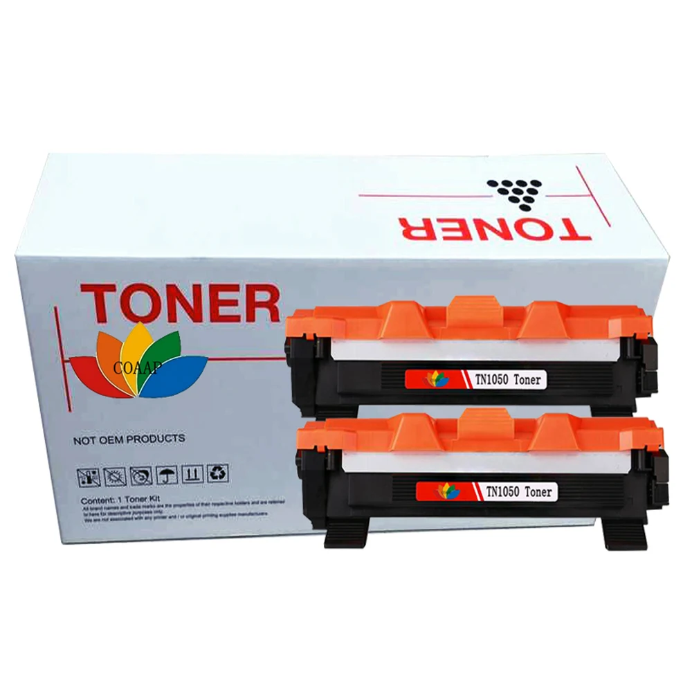 2 Compatible TN1050 Toner Cartridge For Brother DCP-1610W DCP-1612W HL 1210W 1212W MFC1910 Printer