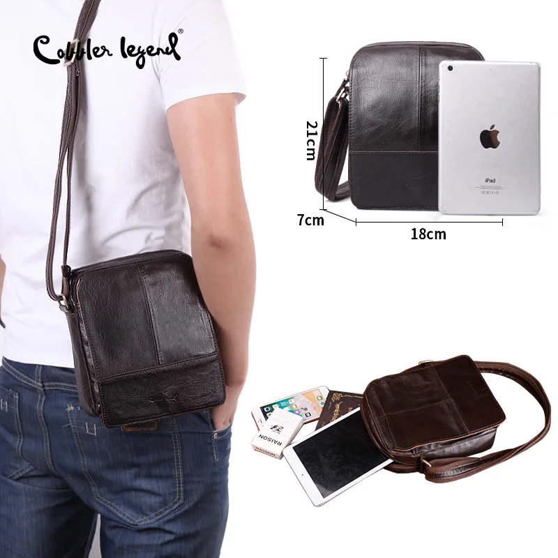 Cobbler Legend Brand 100% Genuine Leather Bag Shoulder Bags Messenger For Business Luxury Shoulder Bag 2019