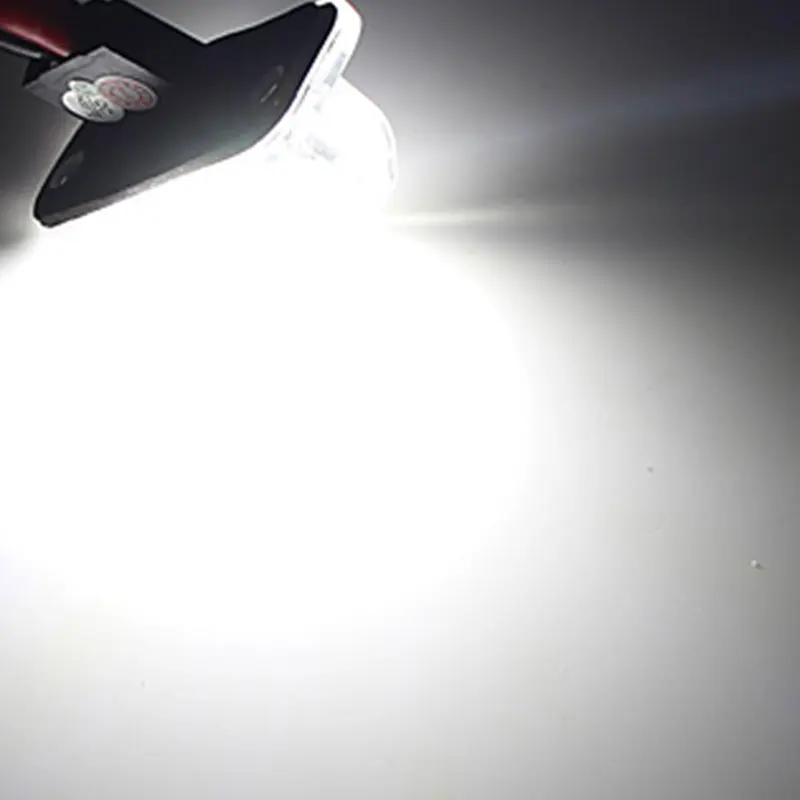 2x Error Free 18 SMD White LED License Plate Light Number-plate Lamp Auto Turn Signal For VW Transporter T4 Passat 1990-2003