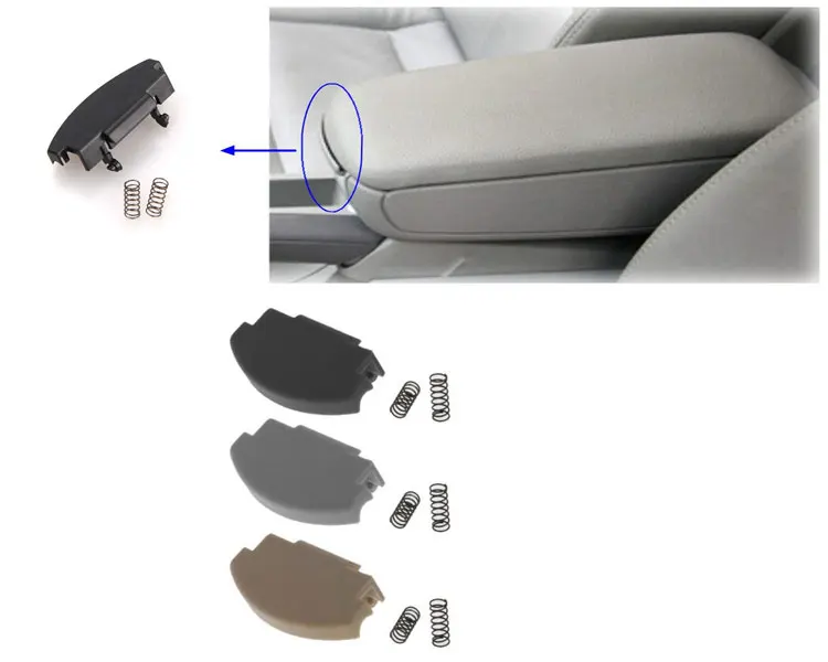 3 Colors Armrest Repair Lid Console Cover Center Latch Clip Catch For VW Golf 4 Jetta Bora Mk4 GTI R32 Octavia PASSAT B5 Polo 6R