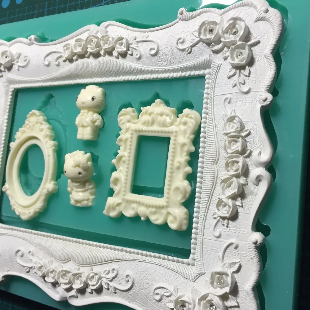 frame silicone fandont mold Silica gel moulds frame Chocolate molds frames candy mould frames silicone molds wedding cake