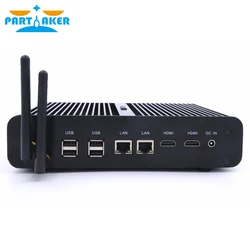 Partaker B2 Windows Mini PC i7 Barebone HTPC  Fanless Computer Broadwell 5Gen Core i7 4500U with 300M Wifi