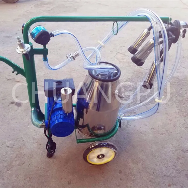 New Arrival Dry Vane Pump Cow Portable Milking Machine for Sale