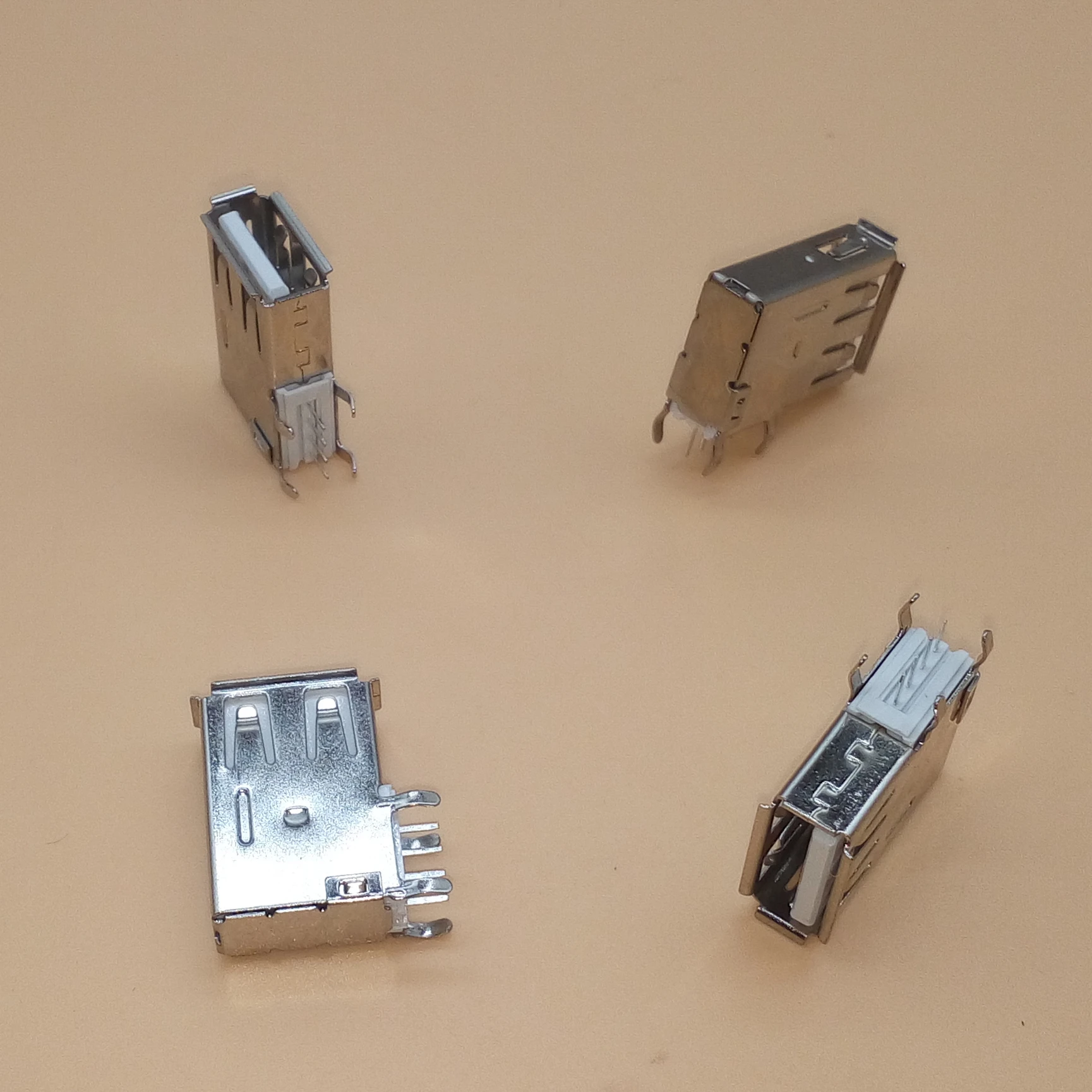 

10pcs USB Type A Female PCB Mount Socket Connector 90 degree Vertical Usb A Female Socket Jack Connector