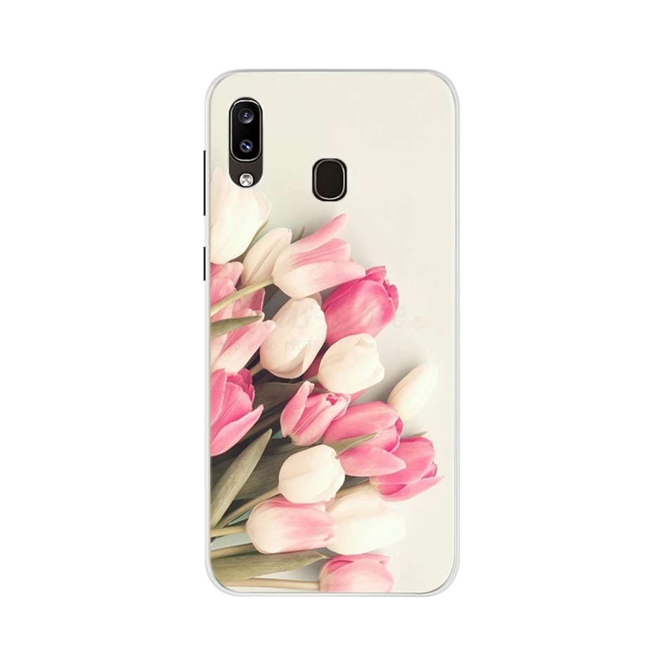 Case For Samsung Galaxy A30 Phone Case Samsung A30 Bumper Silicon Soft TPU Cover For Samsung A20 A 30 SM-A305F A305F Flower Case