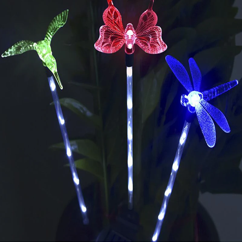 Led Solar Lamp Solar Powered butterfly Lawn Lamp Garden Decor Solar Lights Waterproof Led Light For Outdoor Garden Decorative