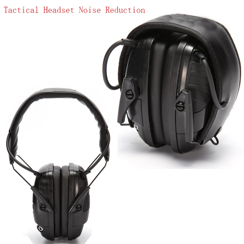 

2020 Tactical Headset Noise Reduction Canceling Electronic Sound Pickup Single Side Switch Dual Channel Tactical Pickup Earmuffs