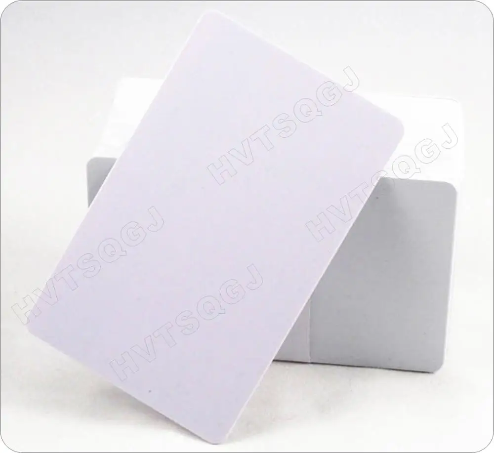 (10pcs/lot) FM1108(Compatible S50) Waterproof PVC Smart White Card RFID Tags 13.56 MHz For Access Control