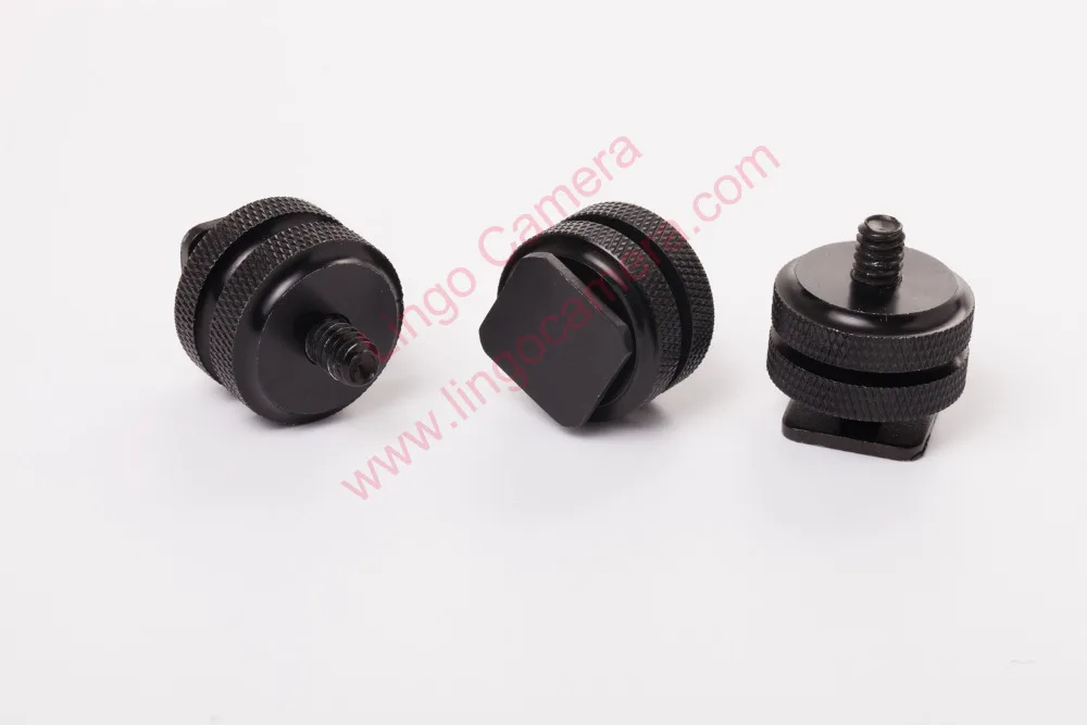 Nuovo 1/4 "-20 Treppiede Vite a Flash Hot Shoe Adattatore di Montaggio Nero