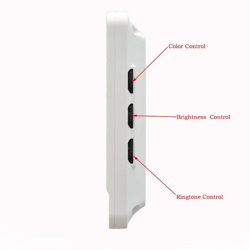 Vidtech-kit de interfone com câmera de visão noturna, para casa, com fio, 4.3 polegadas, cor lcd, campainha, sistema de intercomunicação bidirecional