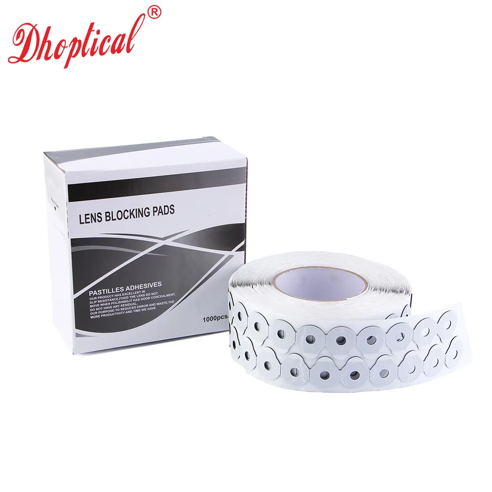Lens Blocking Pads 1000pcs/roll  High viscosity  Edging Polishing Blocking Pads Sticker By Dhoptical